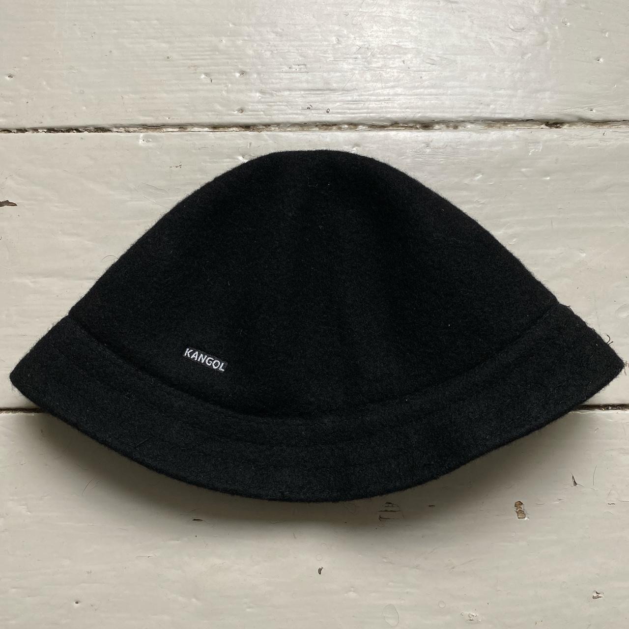 Kangol Vintage Wool Black ad White Bucket Hat