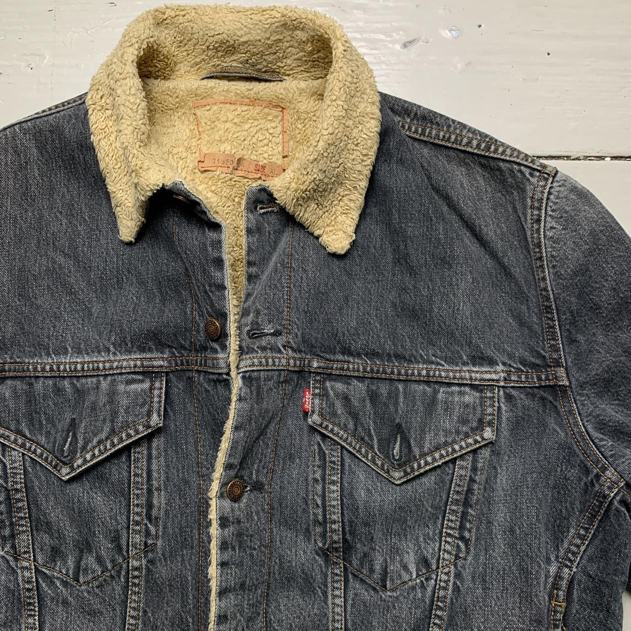 Levis 71550-04 Vintage Grey Sherpa Denim Jacket