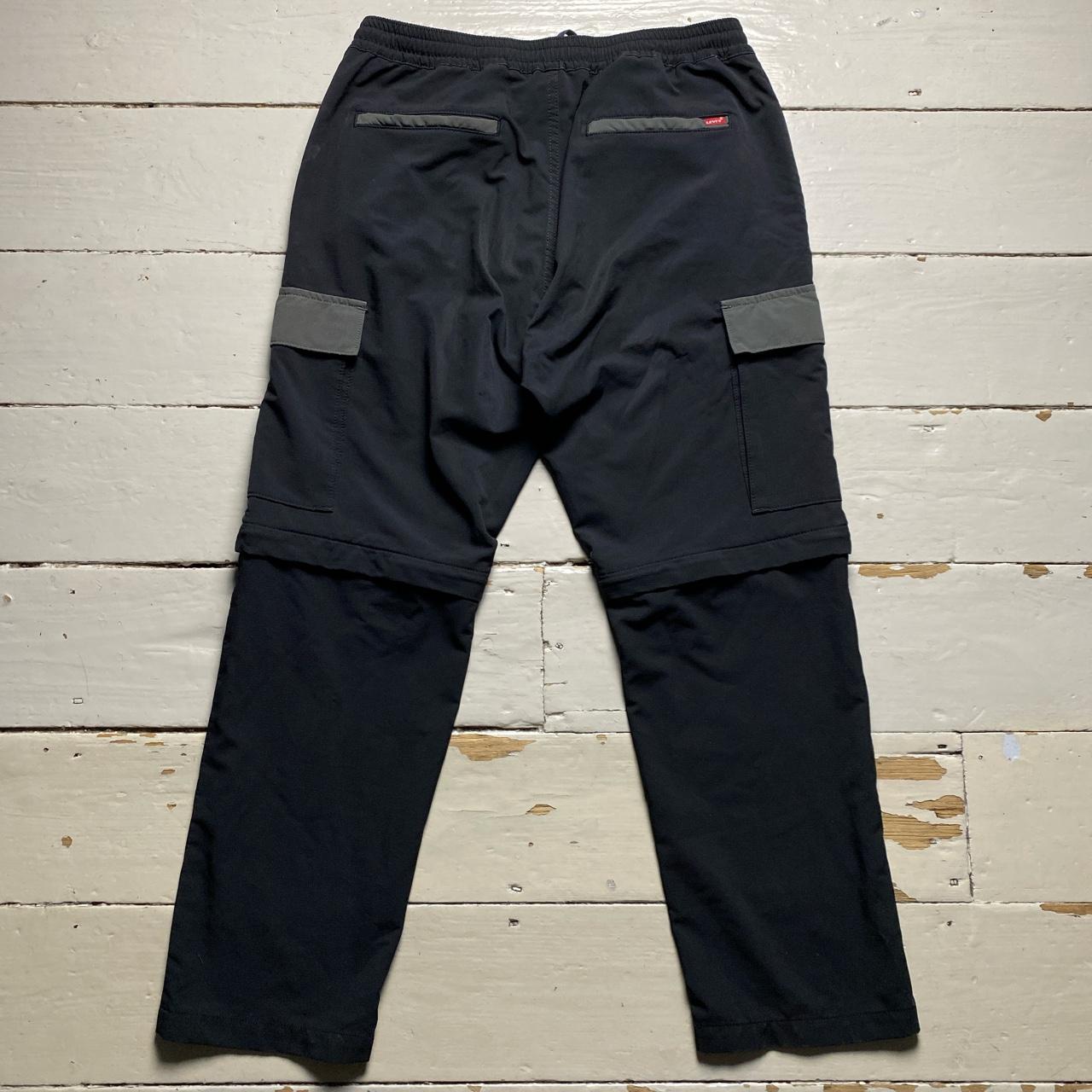 Levis Cargo Tracksuit Bottoms Shorts Black and Grey