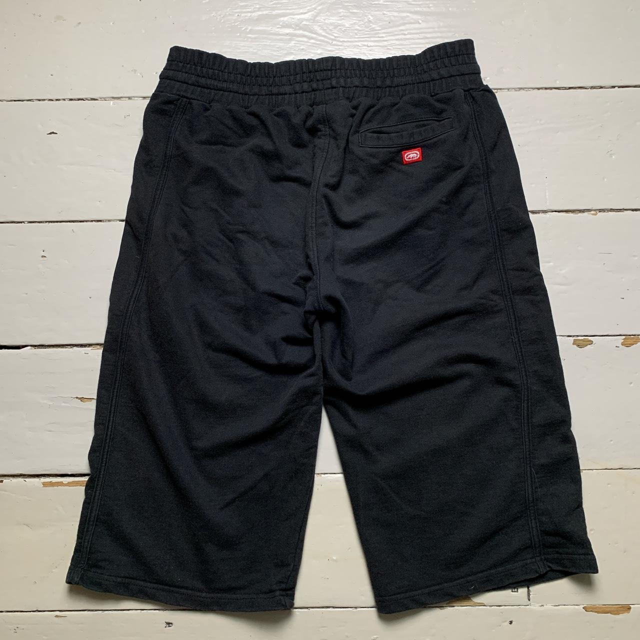 Ecko UNLTD Black and Red Jogger Shorts