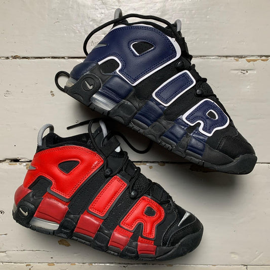 Nike Air More Uptempo Pippen Red Navy and Black