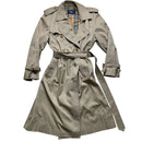 Burberrys Burberry Vintage Womens Trench Coat Jacket with Belt (XL)