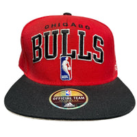 Chicago Bulls Red and Black Adidas Snapback Cap