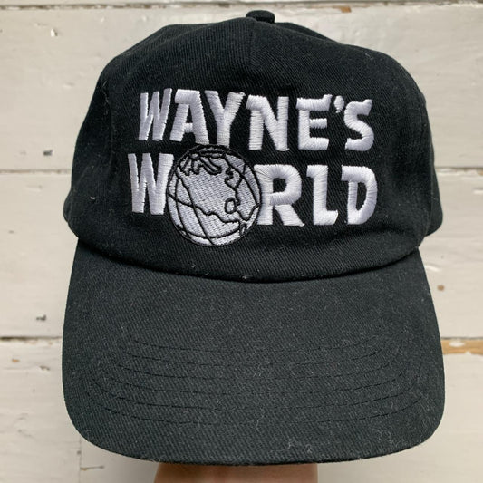 Waynes World Black and White Cap