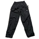 Nike Black and White Swoosh Baggy Trackpant Shell Bottoms (M)