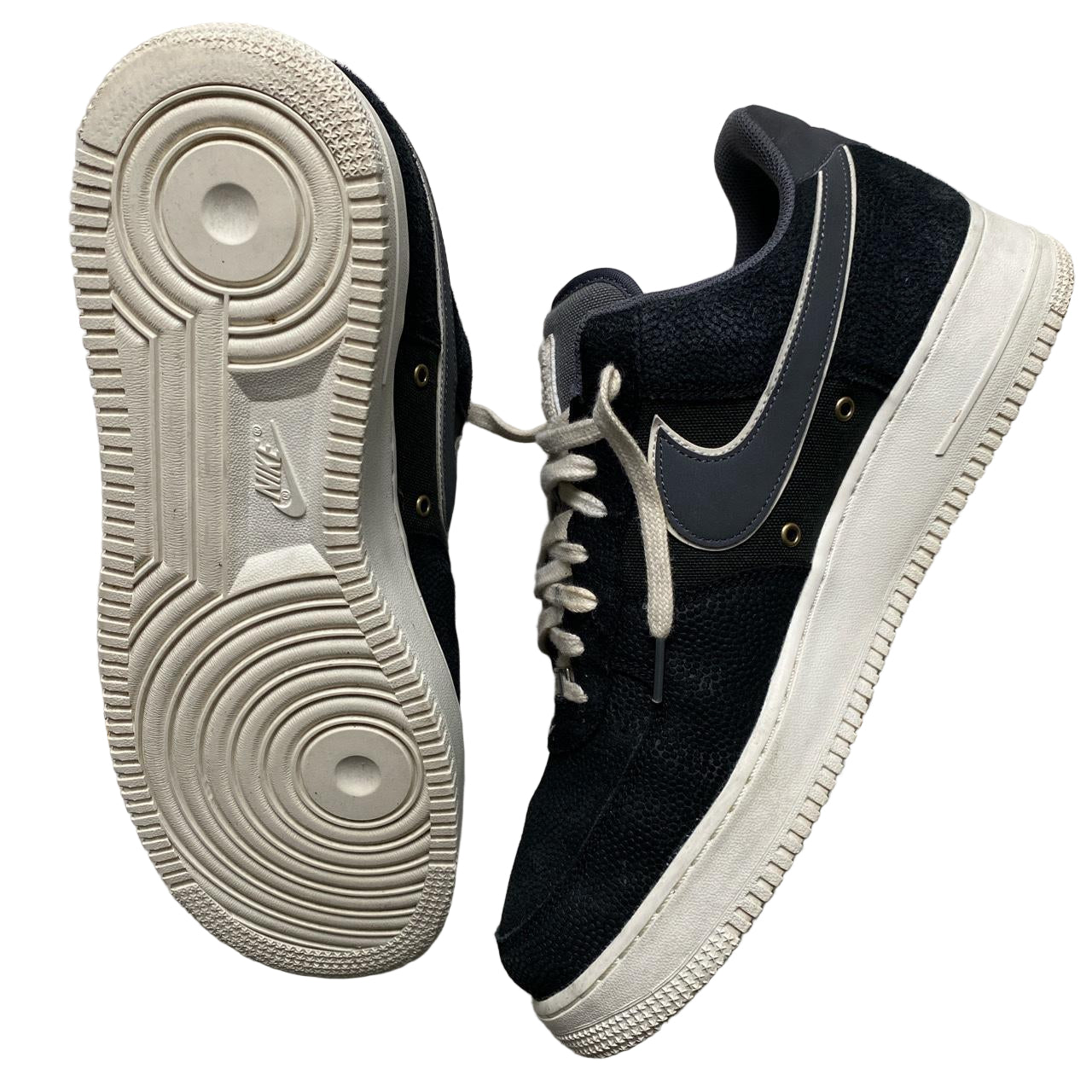 Nike Air Force 1 Black Grey and White (UK 11)