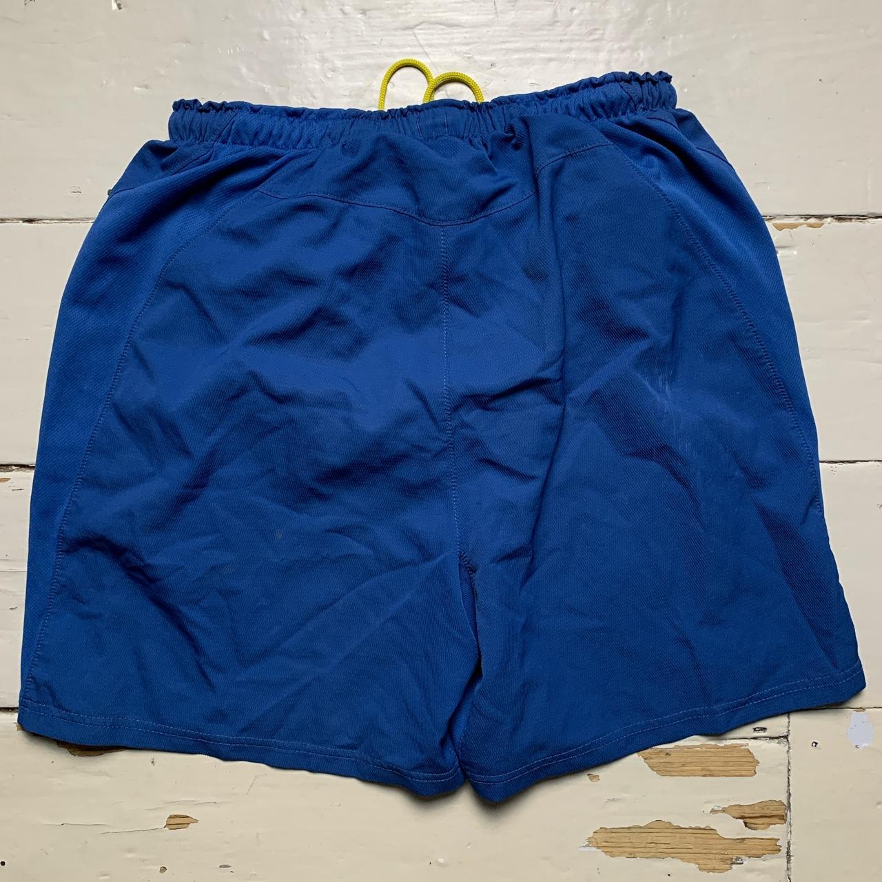 Nike Barcelona Vintage Football Shorts Blue and Yellow