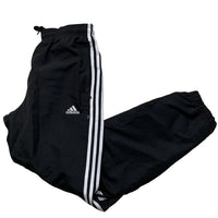 Adidas Black and White Shell Trackpant Baggy Bottoms