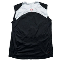Nike Total 90 Vintage Black Red Swoosh and White Vest (XL)