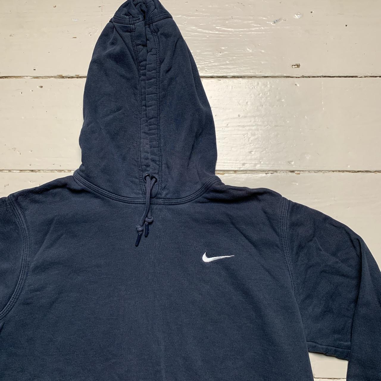 Nike Swoosh Navy and White Hoodie