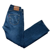 Levis 501 Distressed Navy Jeans (30W)