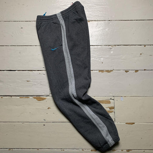 Nike Vintage Swoosh Grey and Blue Joggers