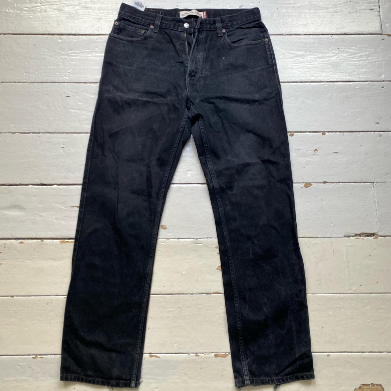 Levis Vintage 505 Baggy Distressed Black Jeans