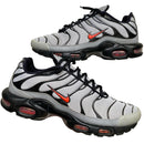 Nike TN Air Max Plus Wolf Grey Black and Crimson Red (UK 12)