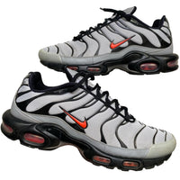 Nike TN Air Max Plus Wolf Grey Black and Crimson Red (UK 12)