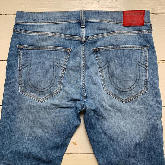 True Religion Rocco Blue Stitch Jeans