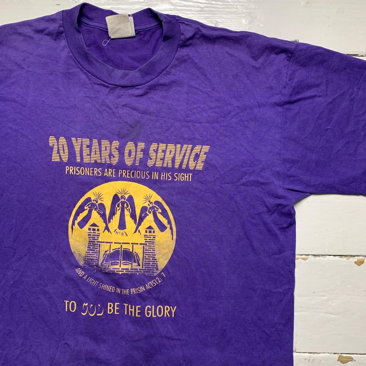 Prison To God Be The Glory Vintage 90’s Purple T Shirt