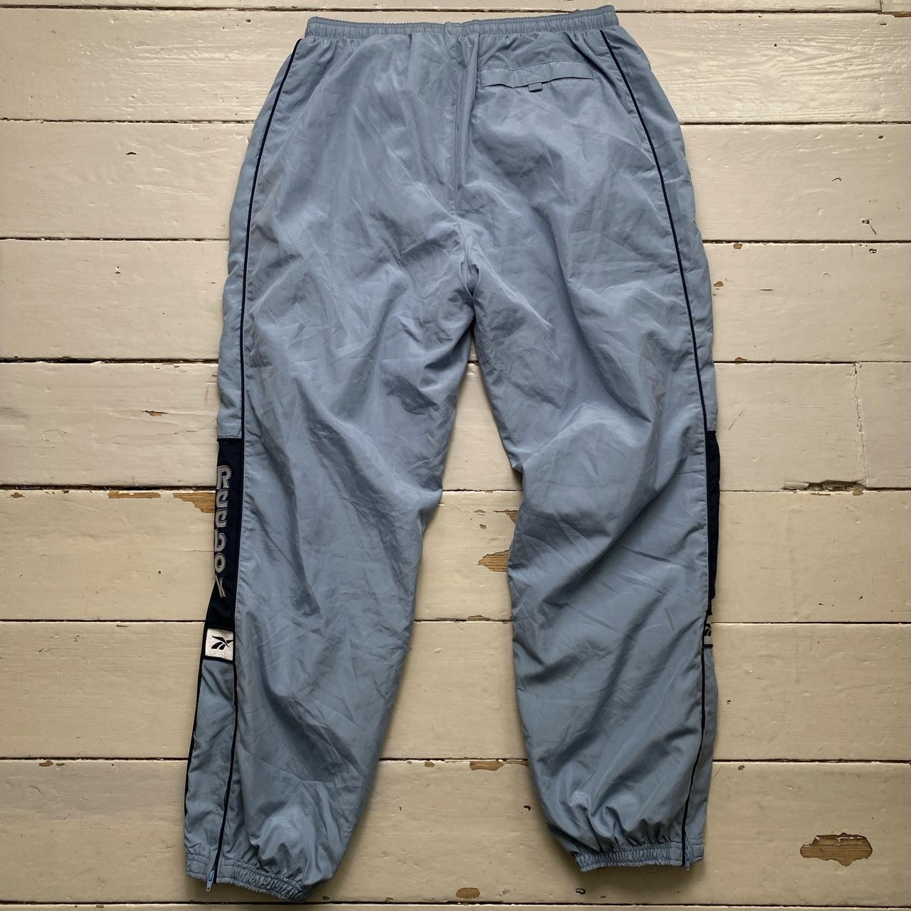Reebok Shell Track Pant Spellout Blue and Navy Bottoms