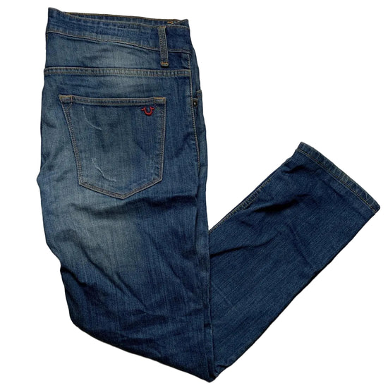 True Religion Blue Jeans Small Red Horseshoe