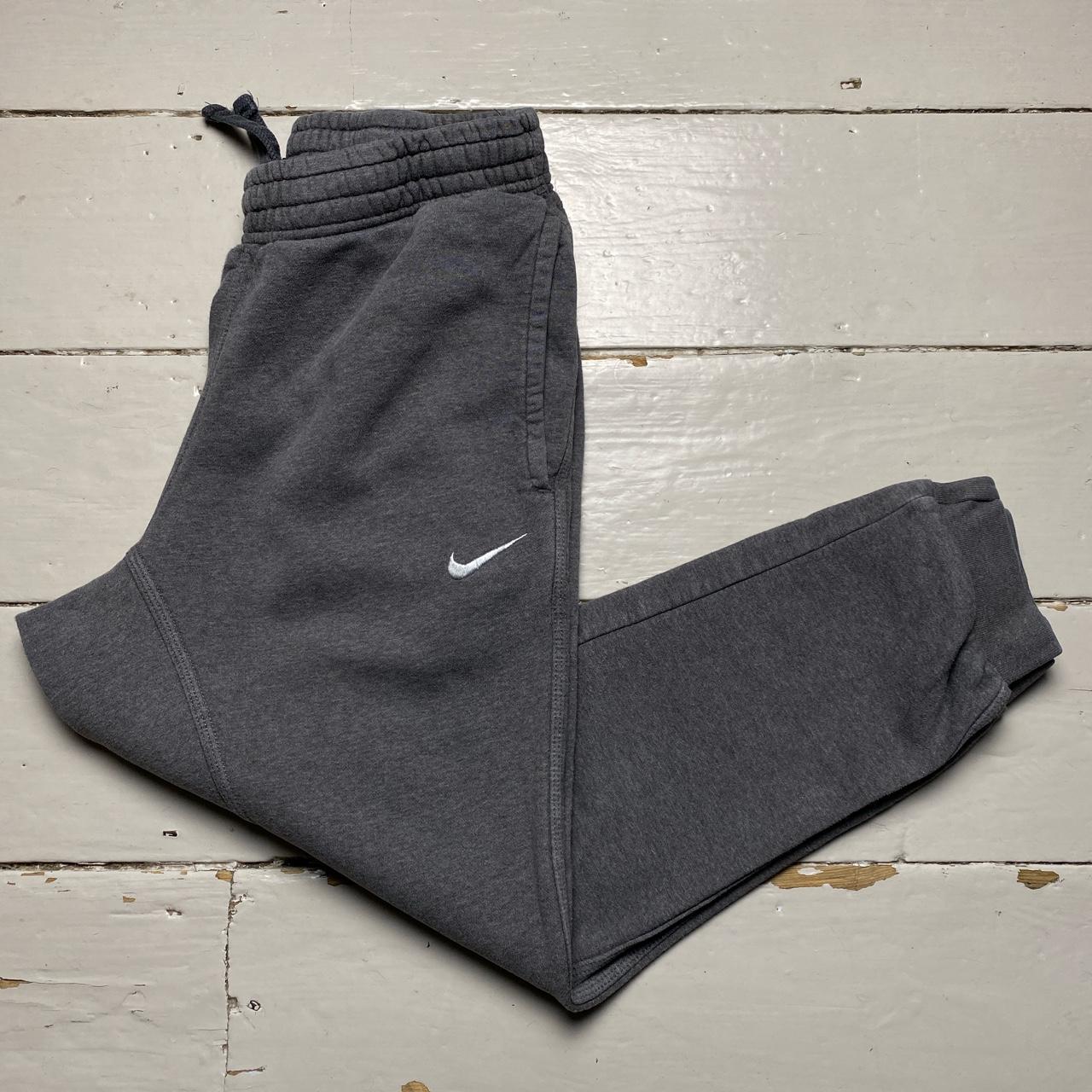 Nike Swoosh Dark Grey and White Joggers