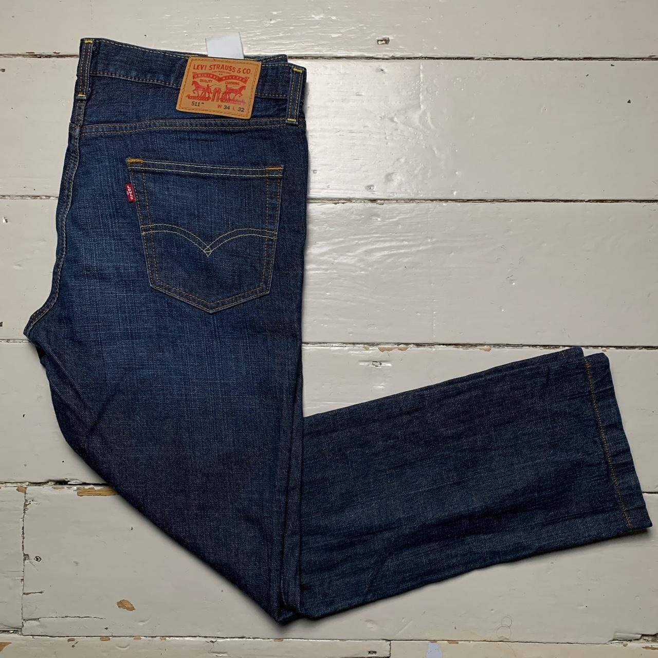 Levis 511 Navy Slim Jeans