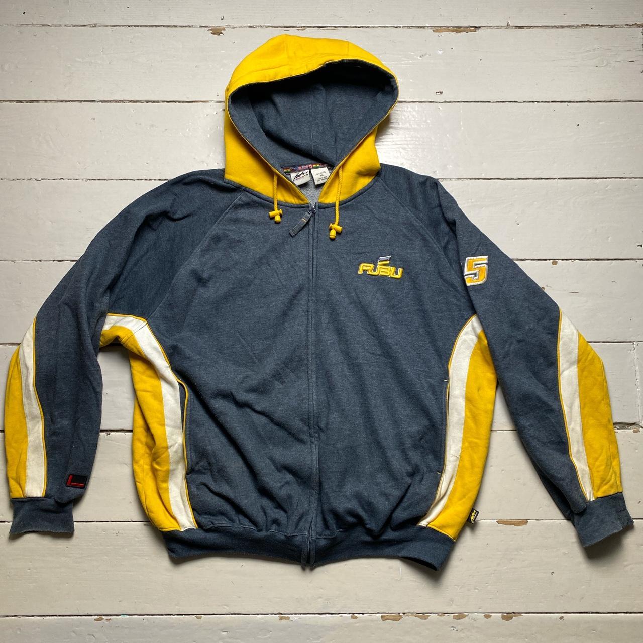 FUBU Vintage 90’s Baggy Grey and Yellow Hoodie