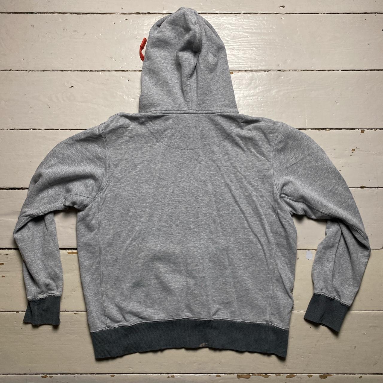 Nike Vintage Swoosh Grey and Orange Hoodie