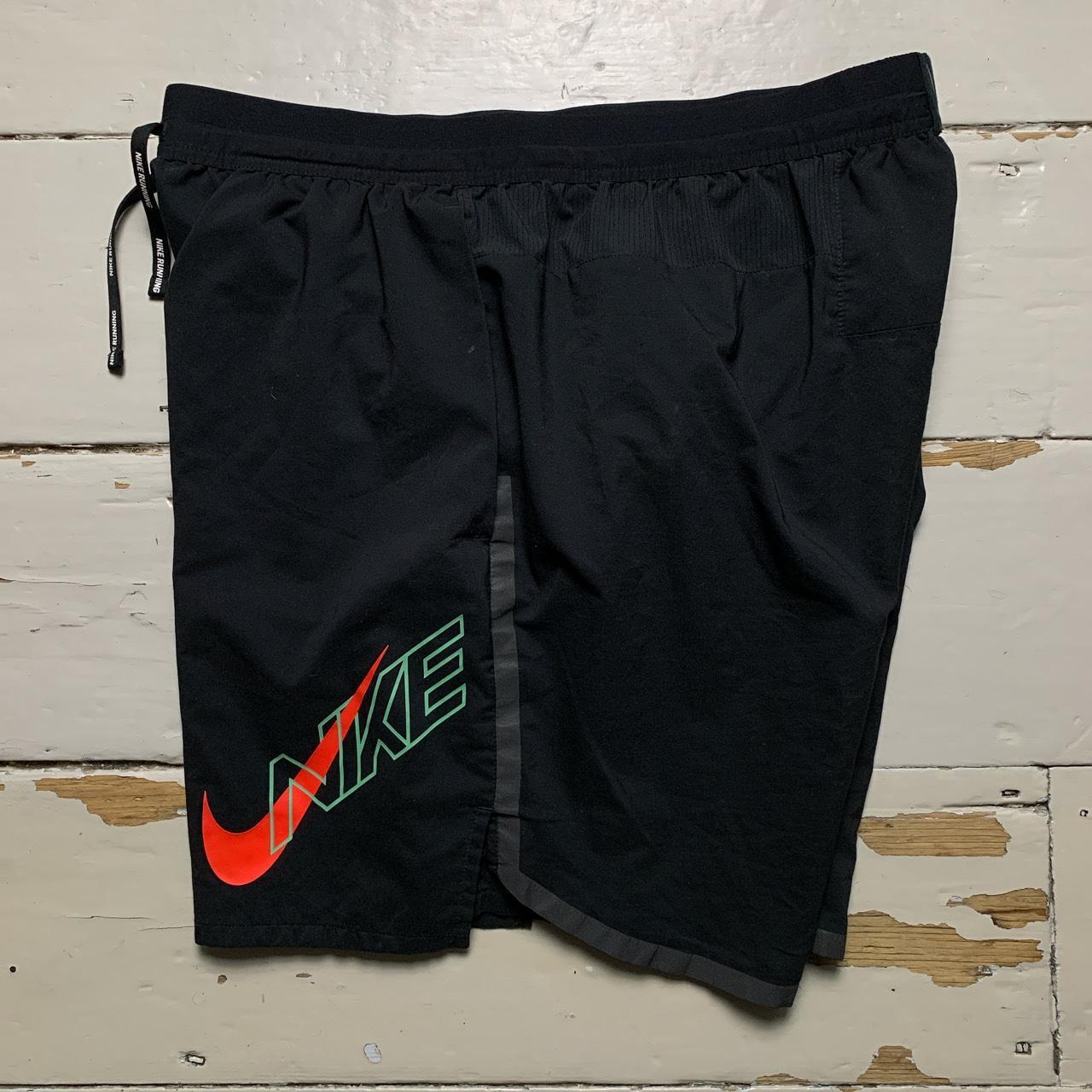 Nike Running Black Red and Green Shorts