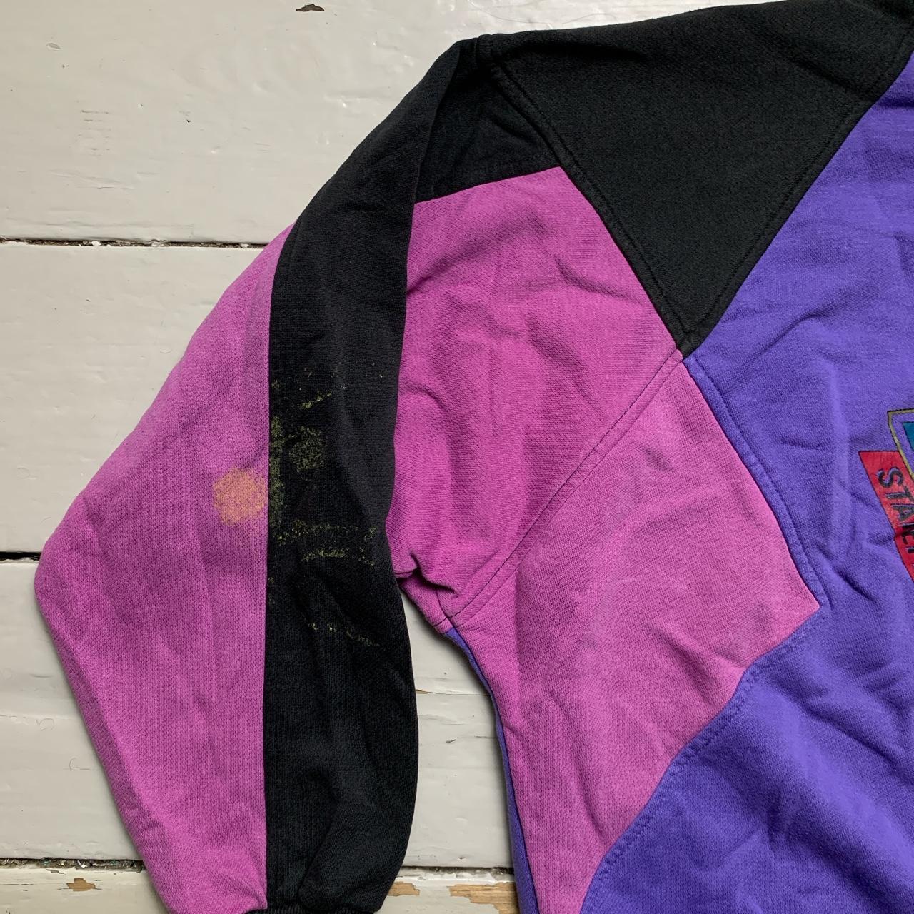 Adidas Vintage Purple Pink and Black 90’s Jumper