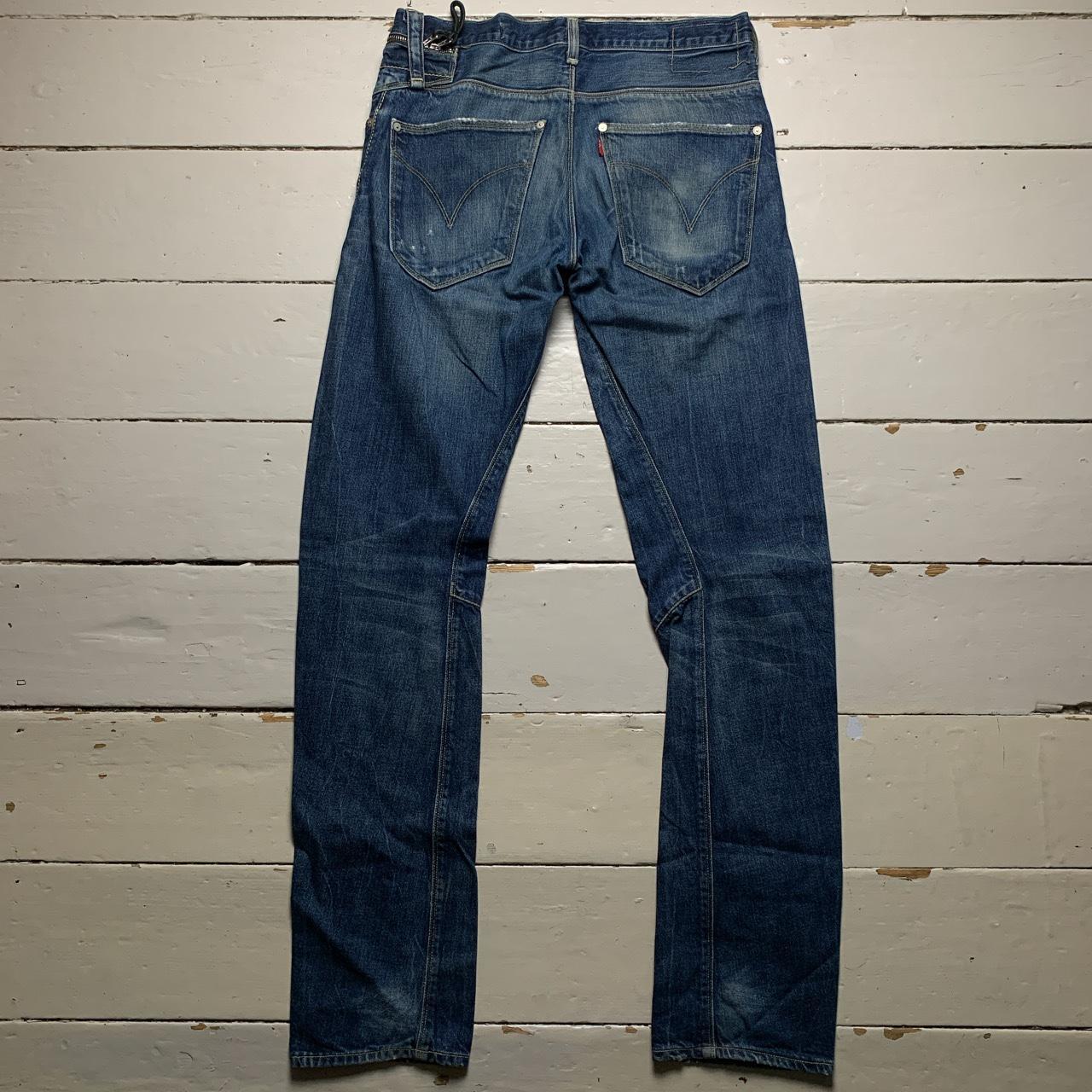 Levis Engineered Distressed Slim Combat Cargo Jeans