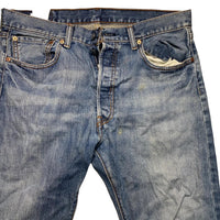 Levis 501 Vintage Baggy Light Blue Jeans (34W)