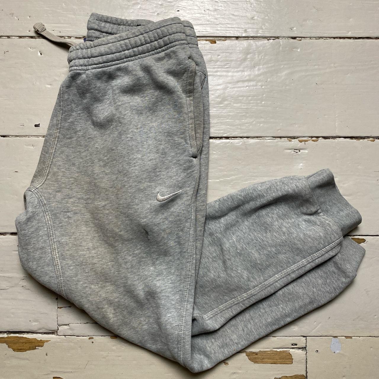 Nike Swoosh Grey and White Joggers