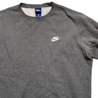 Nike Swoosh Grey and White Jumper (M)