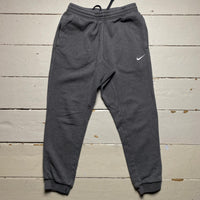 Nike Swoosh Dark Grey and White Joggers