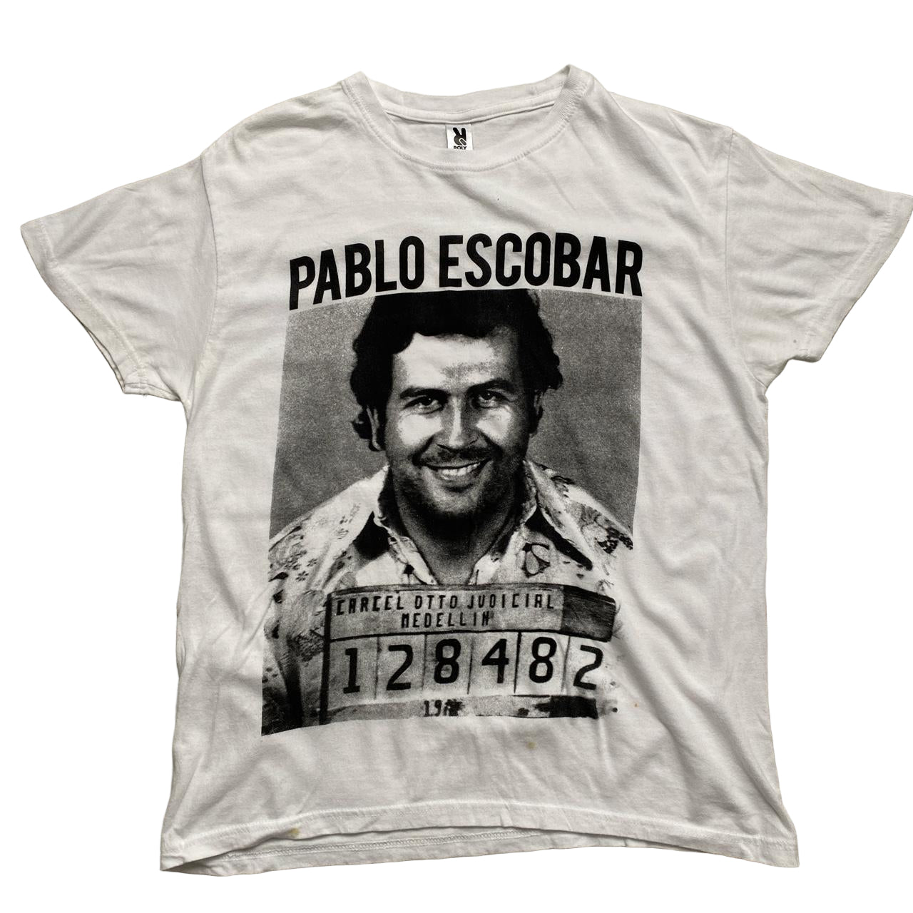 Pablo Escobar White Womens T Shirt (M)
