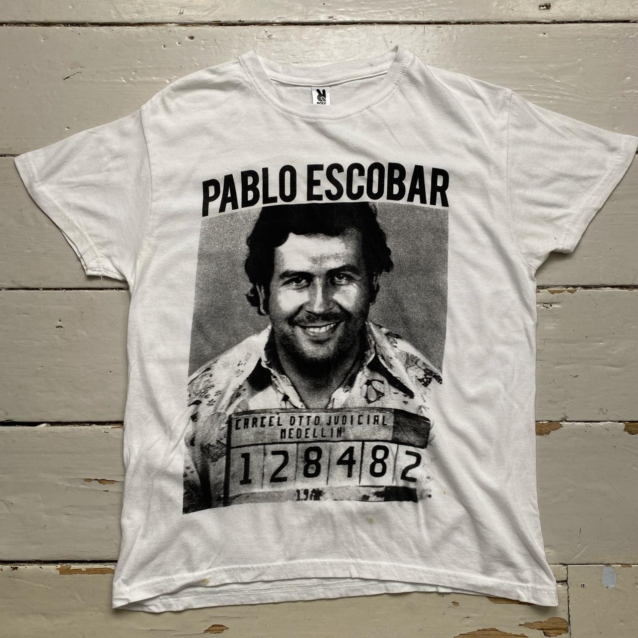 Pablo Escobar White Womens T Shirt