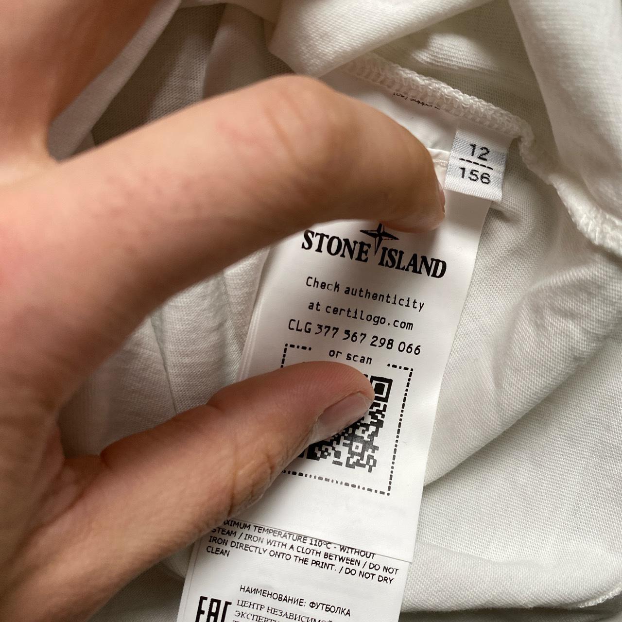 Stone Island Junior White T Shirt