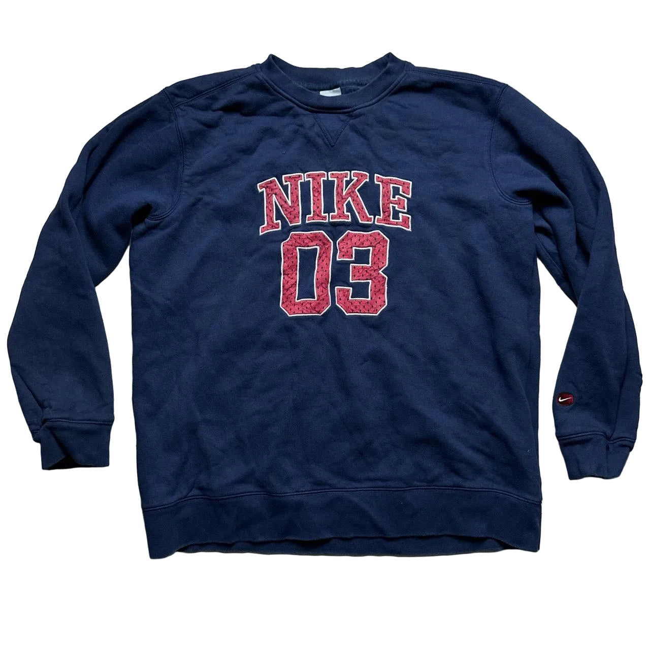 Nike Vintage Spellout 03 Navy and Red Jumper (L)