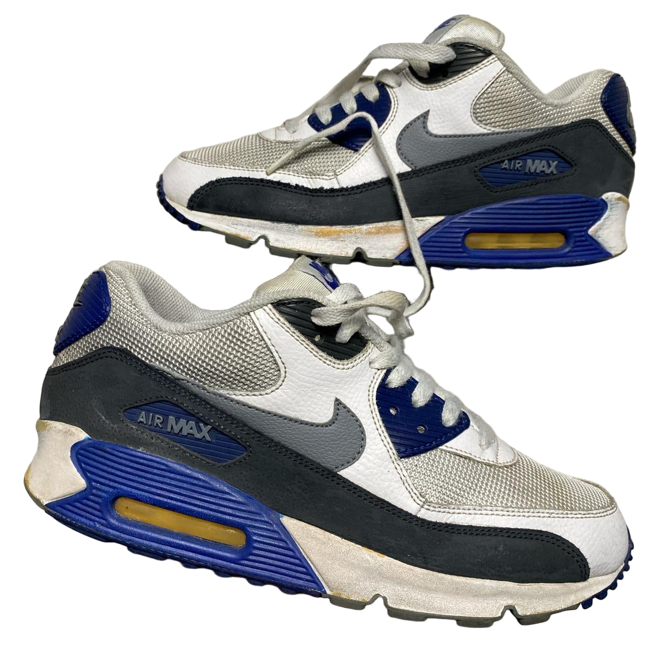 Nike Air Max 90 White Navy and Grey Vintage 2013 (UK 9)