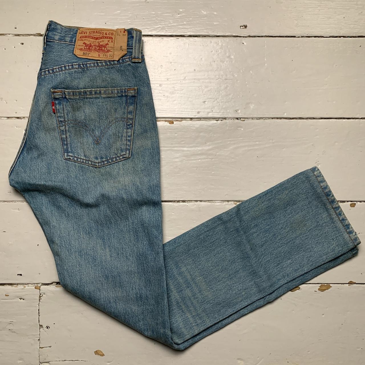 Levis 501 Light Blue Vintage Jeans