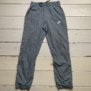 Nike Swoosh Grey and White Shell Track Pant Baggy Bottoms