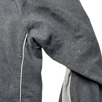 Nike Vintage Grey and White Swoosh Zip Jumper (M)