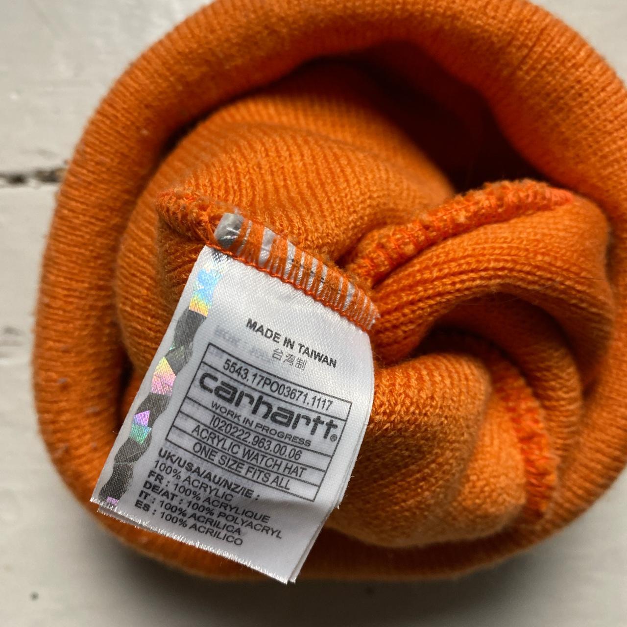 Carhartt WIP Orange Beanie Hat