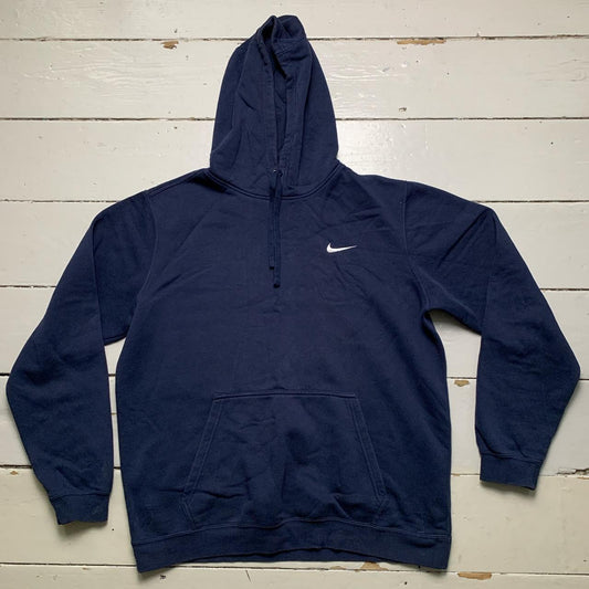 Nike Swoosh Navy and White Hoodie