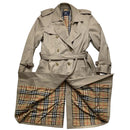 Burberrys Burberry Vintage Womens Trench Coat Jacket with Belt (XL)