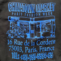 Chinatown Market Paris Fashion Week Black and Blue Hoodie (L/2XL)
