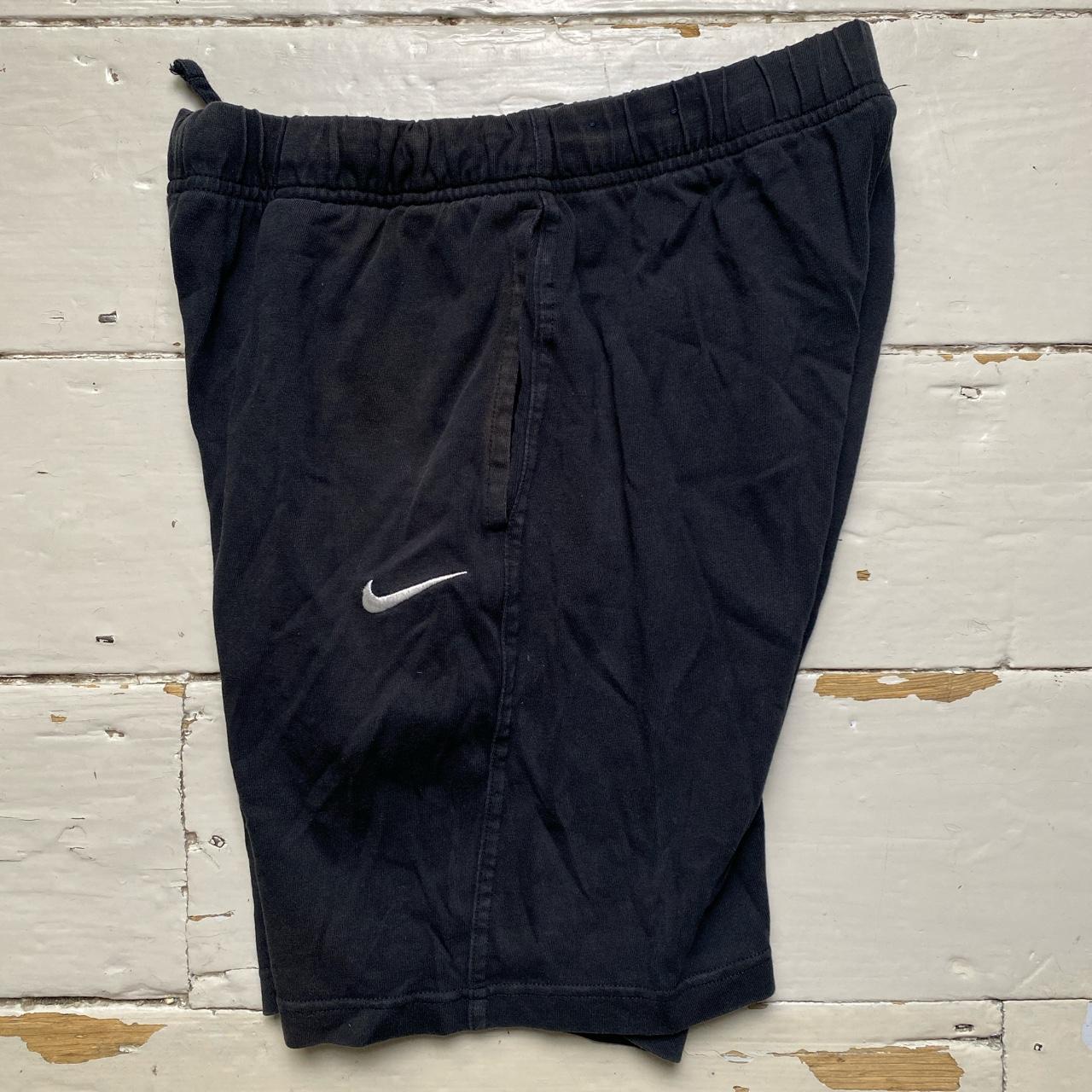 Nike Swoosh Black and White Jogger Shorts