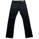 True Religion Black Blue and Grey Big Stitch Ricky Jeans (32W)