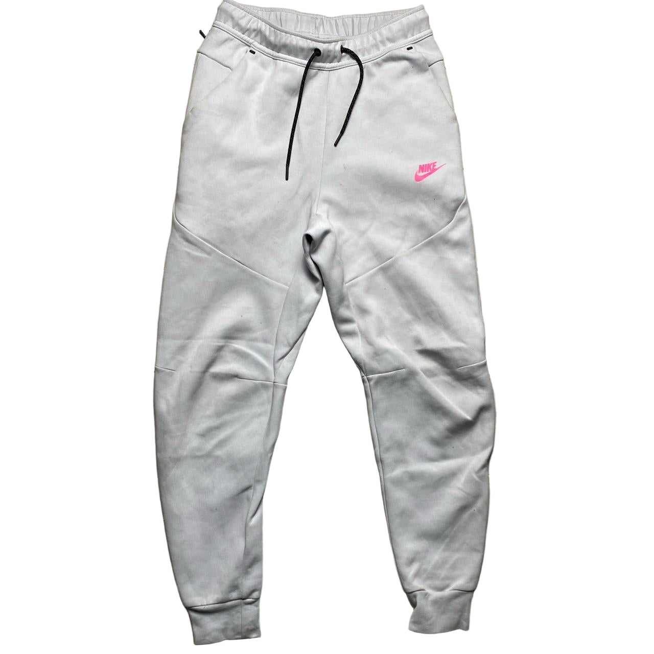 Nike Tech Fleece Ice White and Pink Joggers (XS)