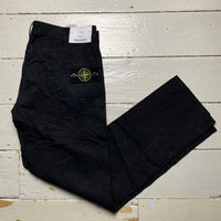 Stone Island Black Jeans Combat Style Trousers